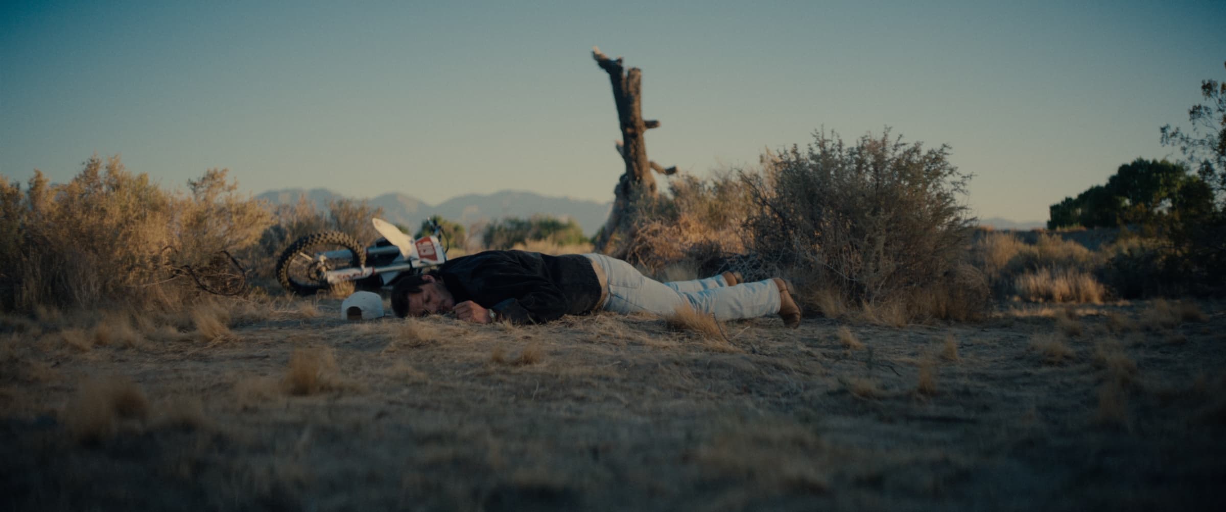 Josh Ross in the desert environment for the Later Tonight music film